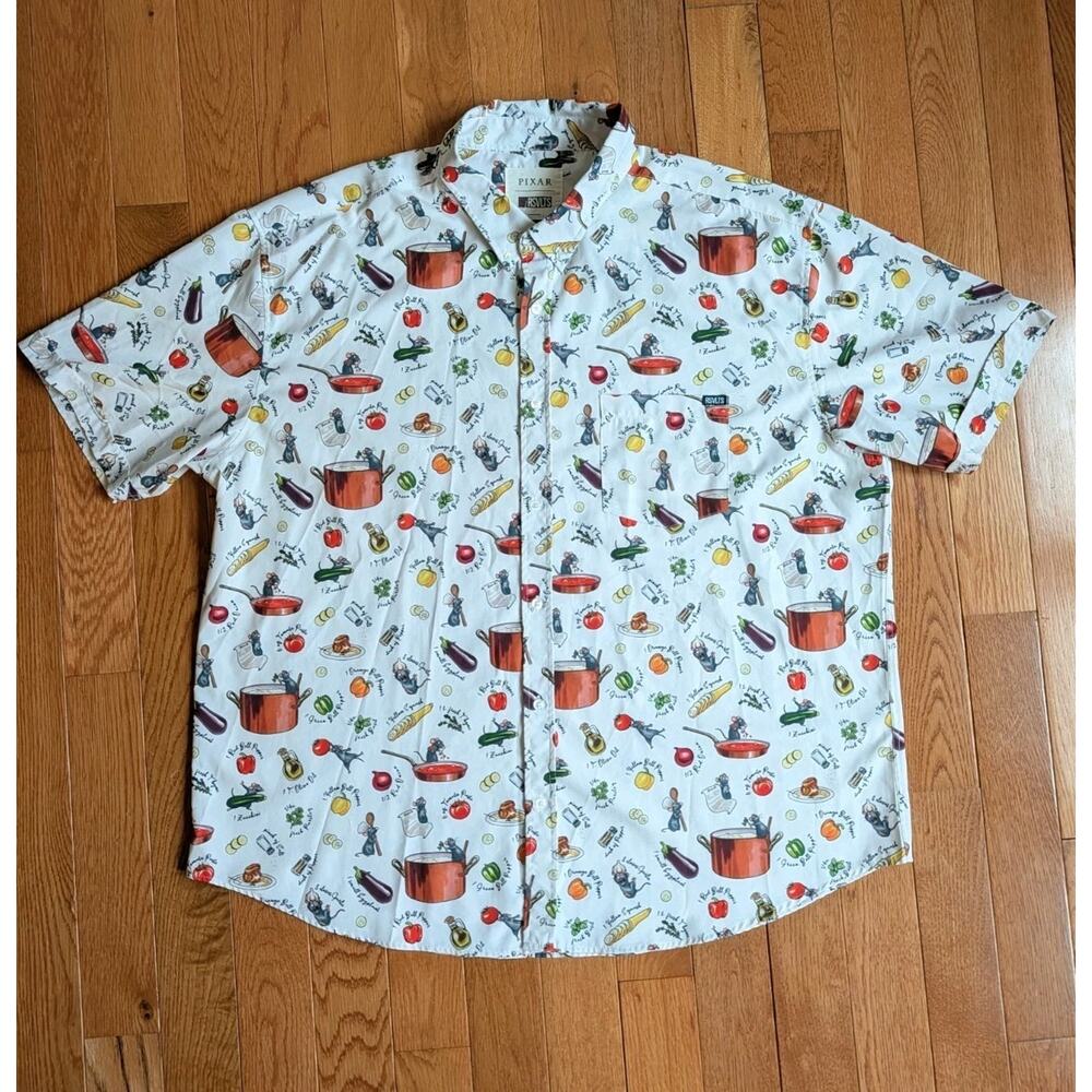 RSVLTS Disney Pixar Ratatouille Bon Rat-Pétit KUNUFLEX Short Sleeve Shirt 3XL